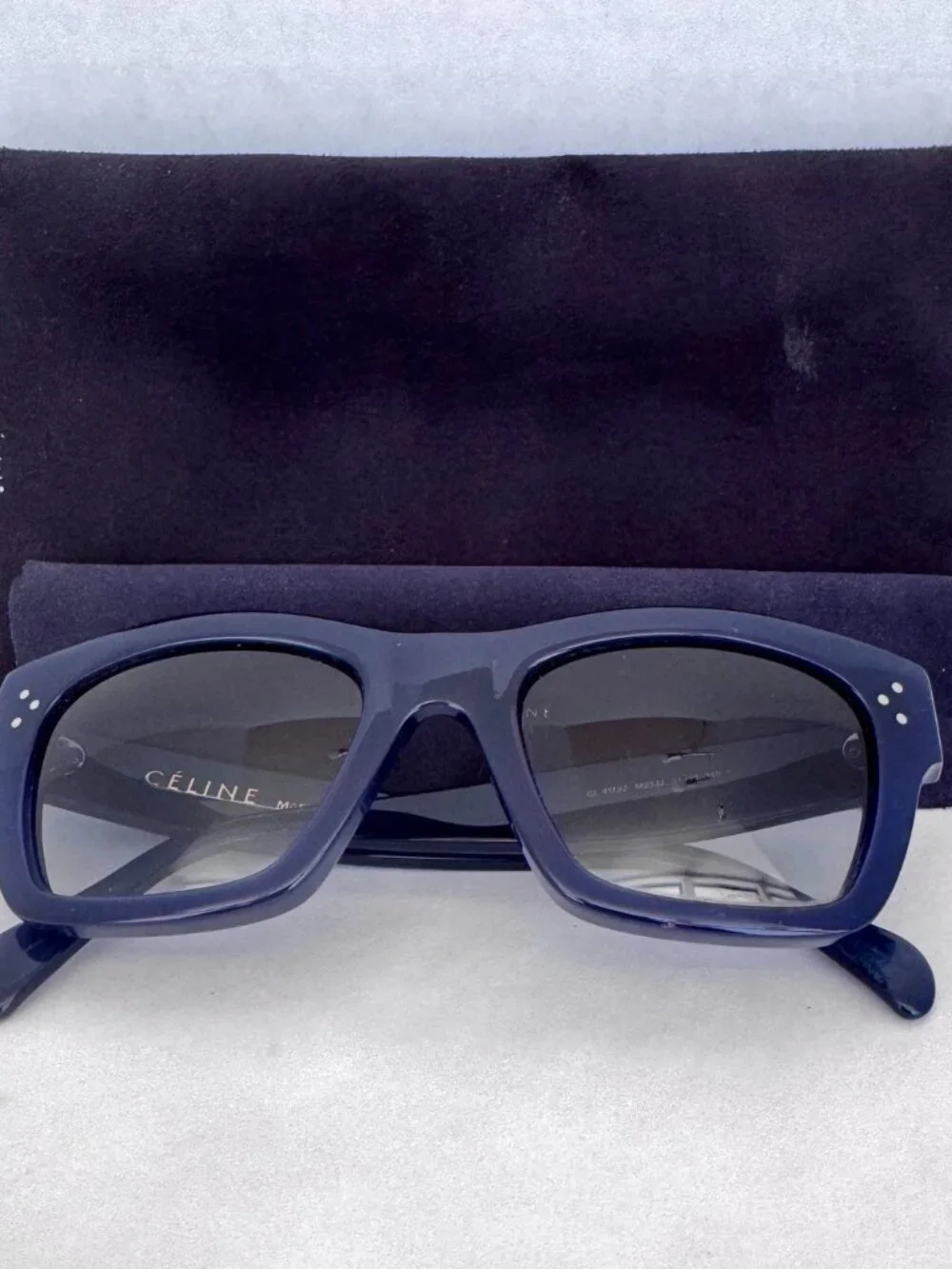 Celine Women's CL 41732S 41732/S Fashion Sunglasses Blue with Original Soft Case